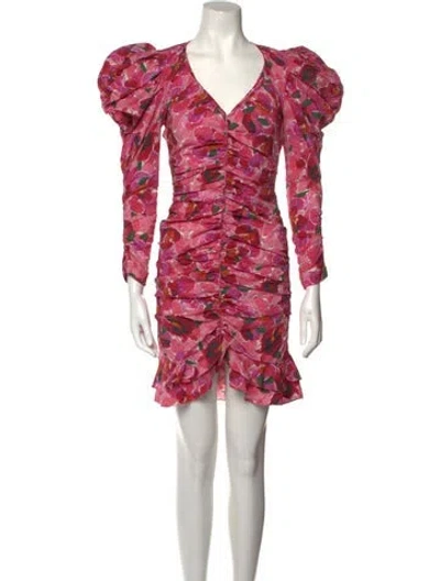 Pre-owned Isabel Marant Floral Print Knee-length Dress W/ Tags In Pink