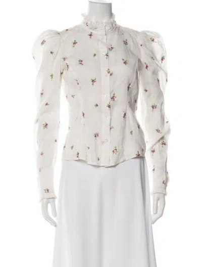 Pre-owned Isabel Marant Floral Print Long Sleeve Blouse In Multi