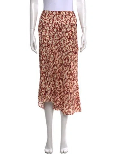 Pre-owned Isabel Marant Floral Print Midi Length Skirt In Neutrals