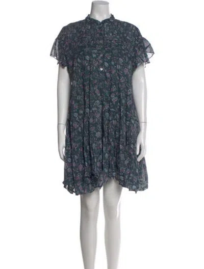 Pre-owned Isabel Marant Floral Print Mini Dress In Multi