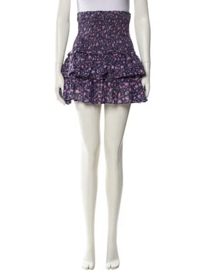 Pre-owned Isabel Marant Floral Print Mini Skirt In Multi