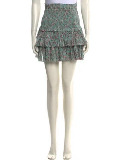 Pre-owned Isabel Marant Floral Print Mini Skirt In Multi