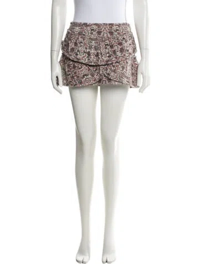 Pre-owned Isabel Marant Floral Print Mini Skirt In Multi
