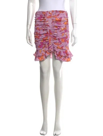Pre-owned Isabel Marant Floral Print Mini Skirt In Multi