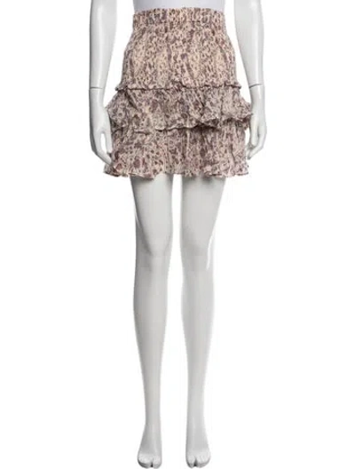 Pre-owned Isabel Marant Floral Print Mini Skirt In Multicolor