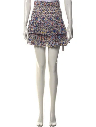 Pre-owned Isabel Marant Floral Print Mini Skirt In Multicolor