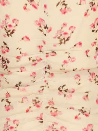 Isabel Marant Floral-print Ruched Midi Dress In Multi