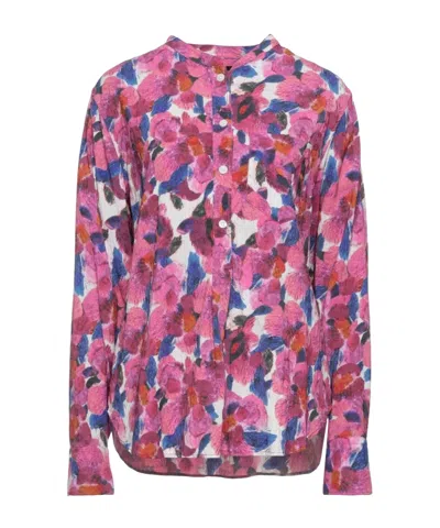Isabel Marant Floral Print Shirt In Pink