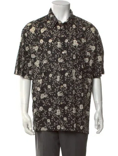 Pre-owned Isabel Marant Floral Print Short Sleeve Shirt In Multicolor