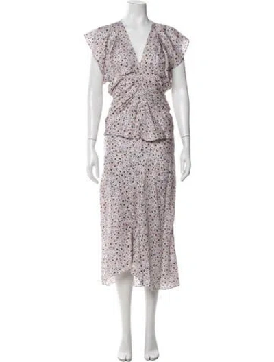 Pre-owned Isabel Marant Floral Print Skirt Set In Multi
