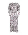 Isabel Marant Floral Printed Medium-length Dress In Gray