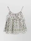 Isabel Marant Graphic-print Ruffled Camisole Top