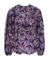 Isabel Marant Woman Brunille Blouse In Purple Floral Silk