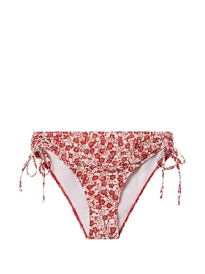 Isabel Marant Floral Tie Side Panties In Red