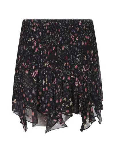 Isabel Marant Floral-pattern Mini Skirt In Multi