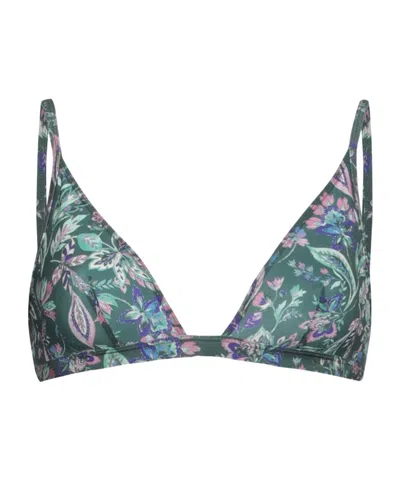 Isabel Marant Floral-print Bikini In Green