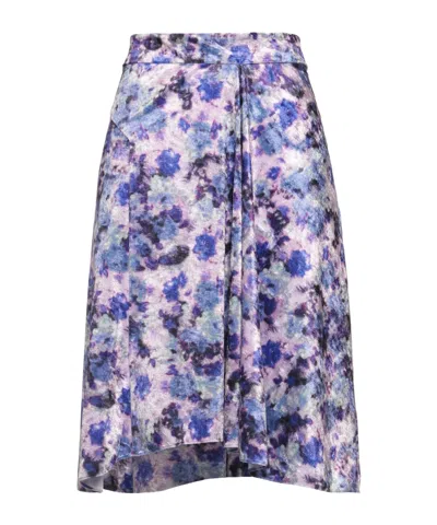 Isabel Marant Floral-print Flared Skirt In Multi