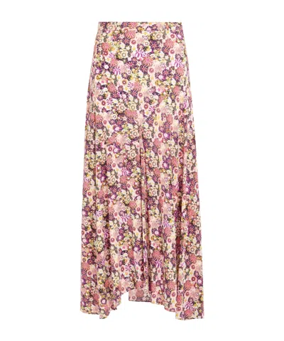 Isabel Marant Floral-print Long Skirt In Multi