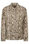 Isabel Marant Linen Blend Jacket Snakeskin Pattern
