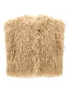 Isabel Marant Off-white Florana Faux-fur Vest In Beige