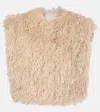 Isabel Marant Off-white Florana Faux-fur Vest In White