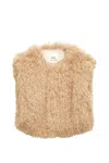 Isabel Marant Off-white Florana Faux-fur Vest In Beige