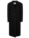 Isabel Marant Florane Wool Coat In Black