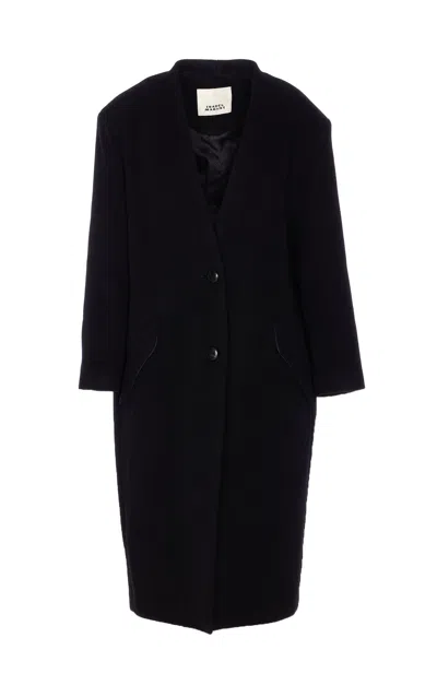 Isabel Marant Floriane Coat In Black