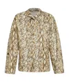 Isabel Marant Ilda Snakeskin Print Stretch Silk Button-up Shirt Shirt In Nude