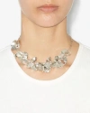 Isabel Marant Flower Power Collar Necklace In Silver