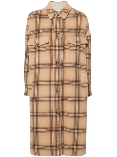 Isabel Marant Oversized Jacket In Mini Fit In Brown