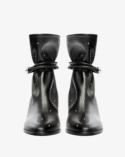 Isabel Marant Forla Button Boots In Black