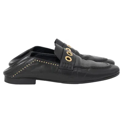 Isabel Marant Fosten Convertible Loafers In Black Leather