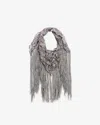 Isabel Marant Ronna Scarf In Black And Ecru