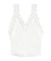 Isabel Marant Fradela English Embroidery Top In White