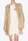 Isabel Marant Franny Linen Trench Coat In Beige