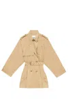 Isabel Marant Franny Trench Coat In Beige