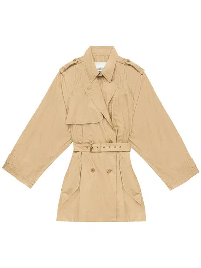 Isabel Marant Franny Trench Coat In Beige