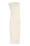Isabel Marant Franzy Cotton Blend Midi Dress In Beige
