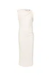 Isabel Marant Franzy Cotton Blend Midi Dress In Ecru