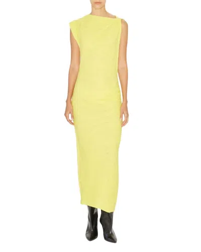 ISABEL MARANT FRANZY LONG DRESS IN YELLOW