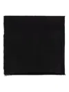 Isabel Marant Frayed-edge Cashmere Scarf In Black