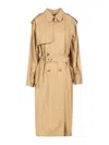 Isabel Marant Freanne Long Trench Coat In Neutral