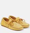 Isabel Marant Mokassins Freen Aus Veloursleder In Straw