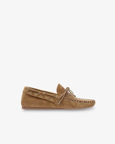 Isabel Marant Loafer Mit Nieten In Taupe