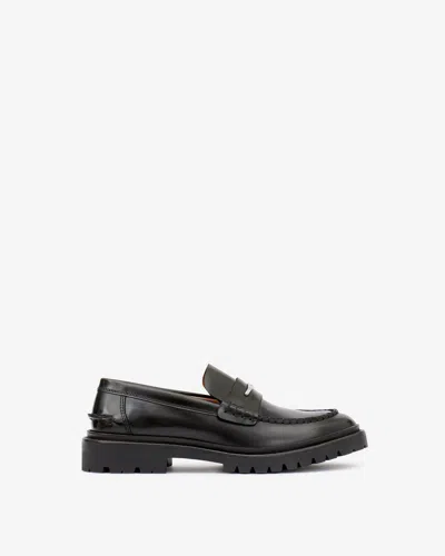 Isabel Marant Frezzah Leather Loafers In Black