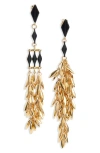 Isabel Marant Fringe Drop Earrings In Gold