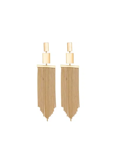 Isabel Marant Fringe Earrings Accessories In Gold