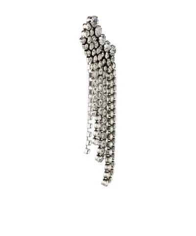 Isabel Marant Fringe Earrings In Gray