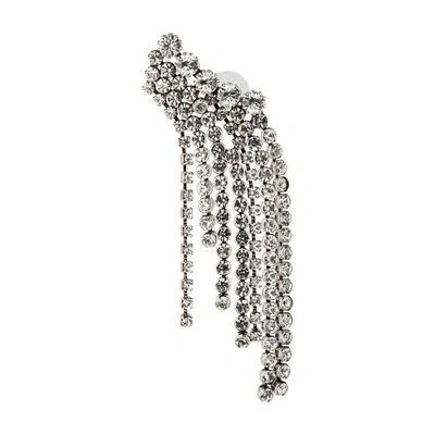Isabel Marant Fringe Earrings In Silver